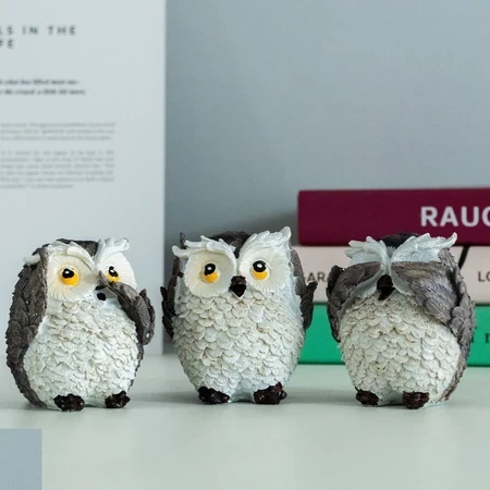 Tượng Cú Cổ Điển Đồ Trang Trí Thủ Công Mỹ Nghệ Phòng Khách Hành Lang Phòng Sách